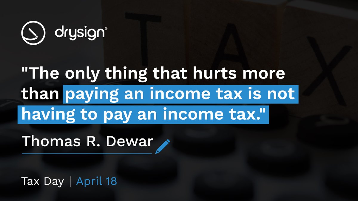 DrySignbyExela's tweet photo. Today is #TaxDay!

Let's make tax season a breeze with the newly released DrySign 2.0 - now available for US users; worldwide release coming soon.

https://t.co/8GHwcm9Uj2

#DigitalSignatures #EcoFriendly #SecureFiling  #ElectronicSignatures #DrySign #TaxationStrategies https://t.co/M6XTT6arZ1