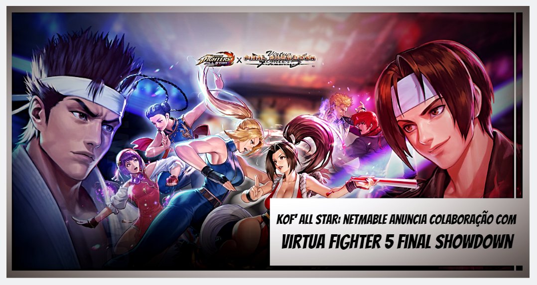 RealMinerRR's tweet photo. O elenco da nova collab contará com as presenças de Akira Yuki, Pai Chan, Sarah Bryant e Jacky Bryant.  

Veja mais no BLOG.

https://t.co/Hk8y9gpEly

#AnúncioDeColaboração
#BlogDoRealMiner
#VirtuaFighter5
#KOFAllStar
#NetmableJapan
#ReadyGo
#SNK
#SEGA https://t.co/fAT5NHUafc