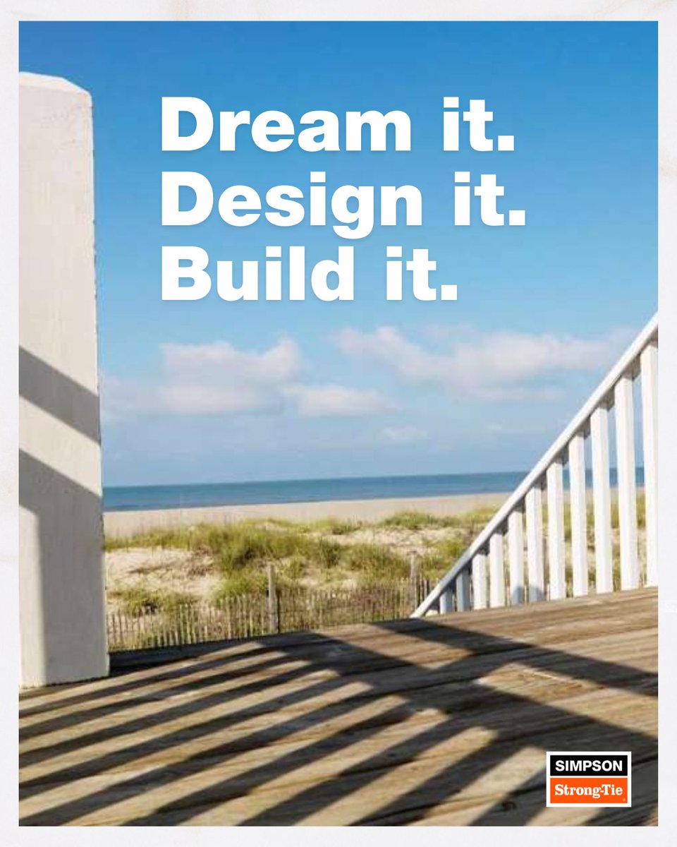 strongtie's tweet photo. Are you ready to take your outdoor living space to the next level? Look no further than Simpson Strong-Tie's Deck Planner Software! #deckplanner #strongtie
Partners: @BornToBuild https://t.co/NrilmkR9oF