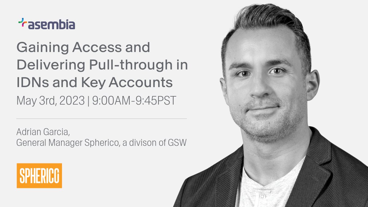 Asembia's AXS23 Summit is less than 2 weeks away! If you're attending #AXS23, check out Spherico General Manager Adrian Garcia explore how to enhance the effectiveness and efficiency of your engagement and execution: bit.ly/41uWpNC

#SphericoatAXS #Asembia