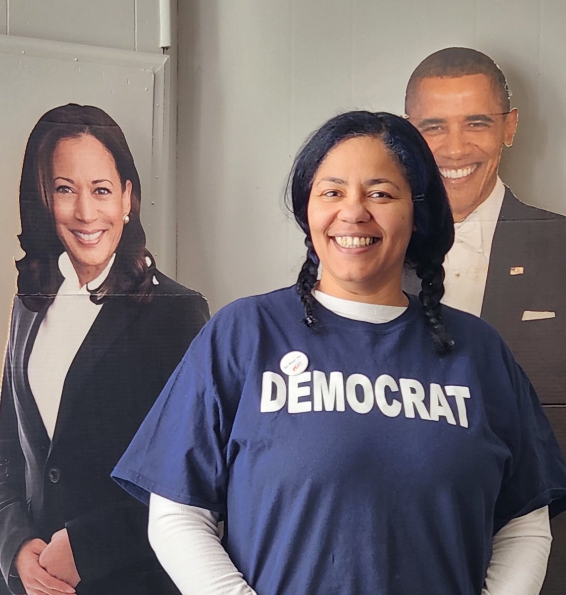 StephDilla's tweet photo. Trying to rock my best @HaleIndy braids at @BarthCtyDems HQ while presiding our monthly #BCDW meeting! https://t.co/wAdmGVN1ok