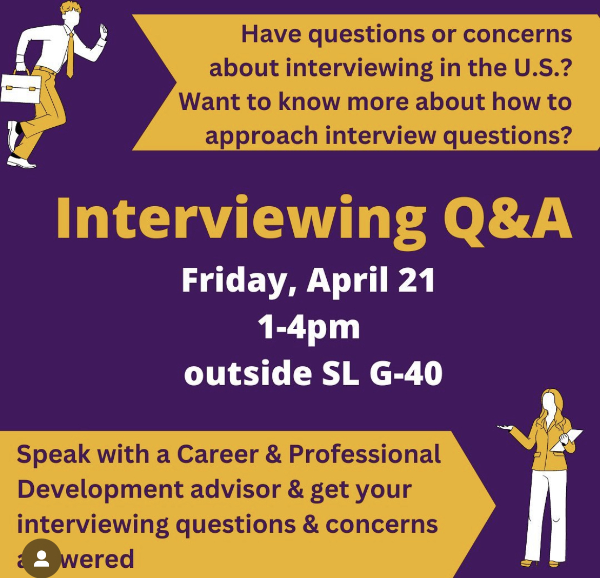 UAlbanyGlobal's tweet photo. Have questions about interviewing for jobs and internships in the US? Stop by this Friday between 1-4pm outside Science Library G40. A Career and Professional Development advisor will be there to answer your questions, give insights into any concerns you have about interviewing. https://t.co/KBhTNXpuyD