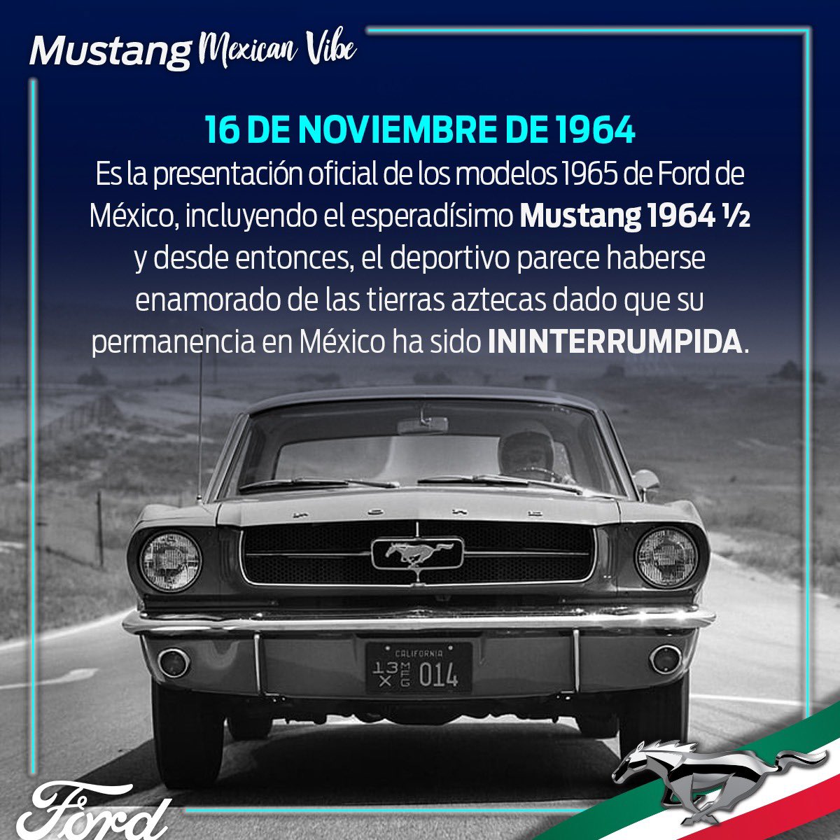 Los festejos de Mustang no terminan aún, les comparto algunos facts de Mustang en México #MustangWeek #FordMustang #MustangMexicanVibe #FordMustang #Mustang #MuscleCar