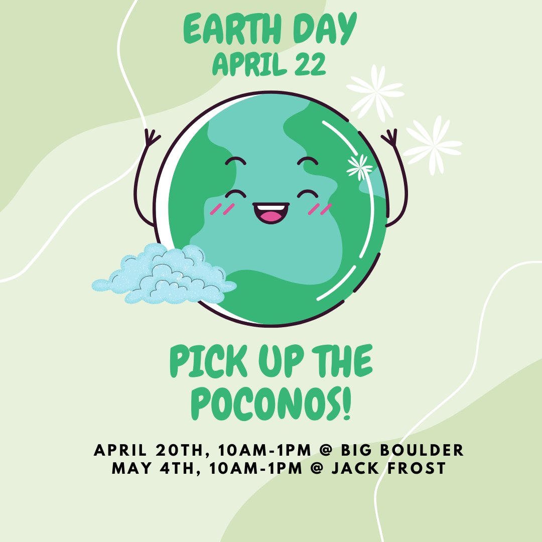 skiJFBB's tweet photo. Join us for the Pick Up the Poconos event with @poconotourism, where we will come together to clean up our mountains and show our love for the environment.💙 
.
🌱  April 20th, 10am-1pm @ Big Boulder
🌱 May 4th, 10am-1pm @  Jack Frost
✅ Register here: https://t.co/QVtSIEkPsC https://t.co/WRPGHD6tUQ
