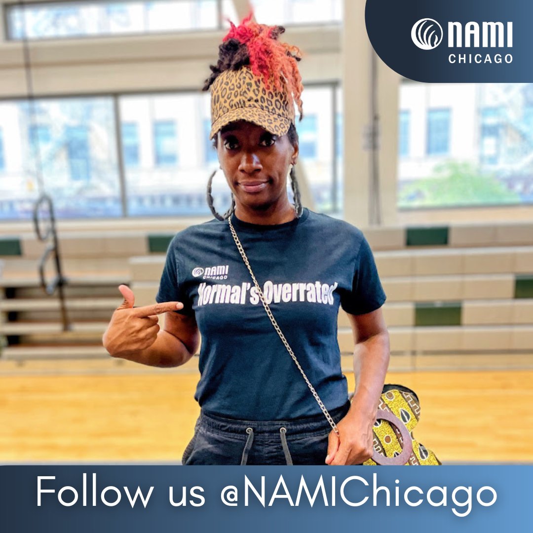 NAMIChicago's tweet photo. At #NAMIChicago we envision a world that embraces and prioritizes #MentalHealth and #MentalWellness. Join our community and follow us at @NAMIChicago! Learn more about our #Helpline, #SupportGroups, #Advocacy, and so much more at https://t.co/ulPJPsVZh1! #NormalsOverrated https://t.co/E0v7JiR3gj