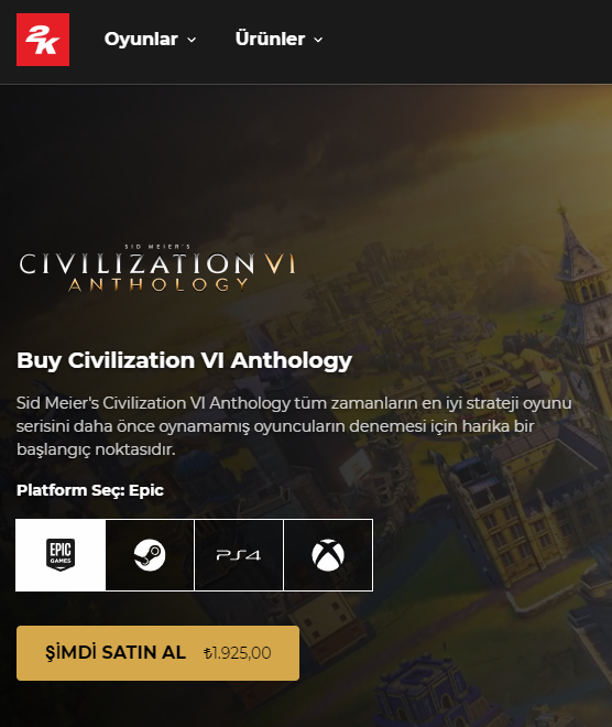 2K oyunları sonunda 2k fiyatlara ulaştı.