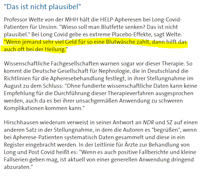FakeDoctorReal1's tweet photo. @AnniiKoehler @resiapretorius @BuckerGunnar @BeateJaegerMD Freut mich, dass es die besser geht, dennoch rate ich zur Vorsicht #helpapherese / #Inuspherese /#Aspherese als All-Heilmittel anzupreisen, da es hier keinerlei seriösen Studien gibt, die zeigen, dass diese über den #Placebo Effekt hinaus wirken: https://t.co/iCtCc666PE https://t.co/BgyOvbnFx0