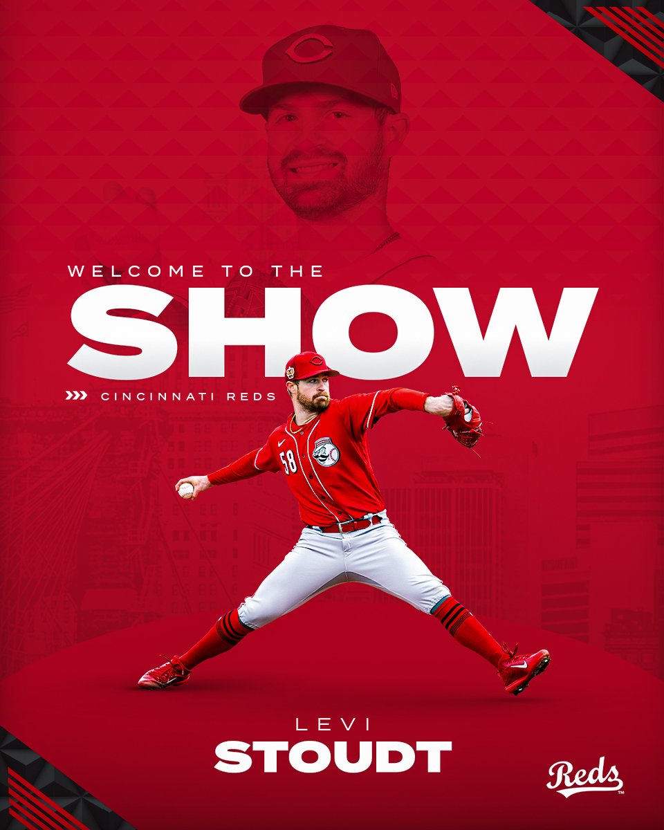 Welcome to The Show, Levi Stoudt‼️

The Reds' No. 14 prospect has been added to the taxi squad and is scheduled to start tomorrow and make his MLB debut!