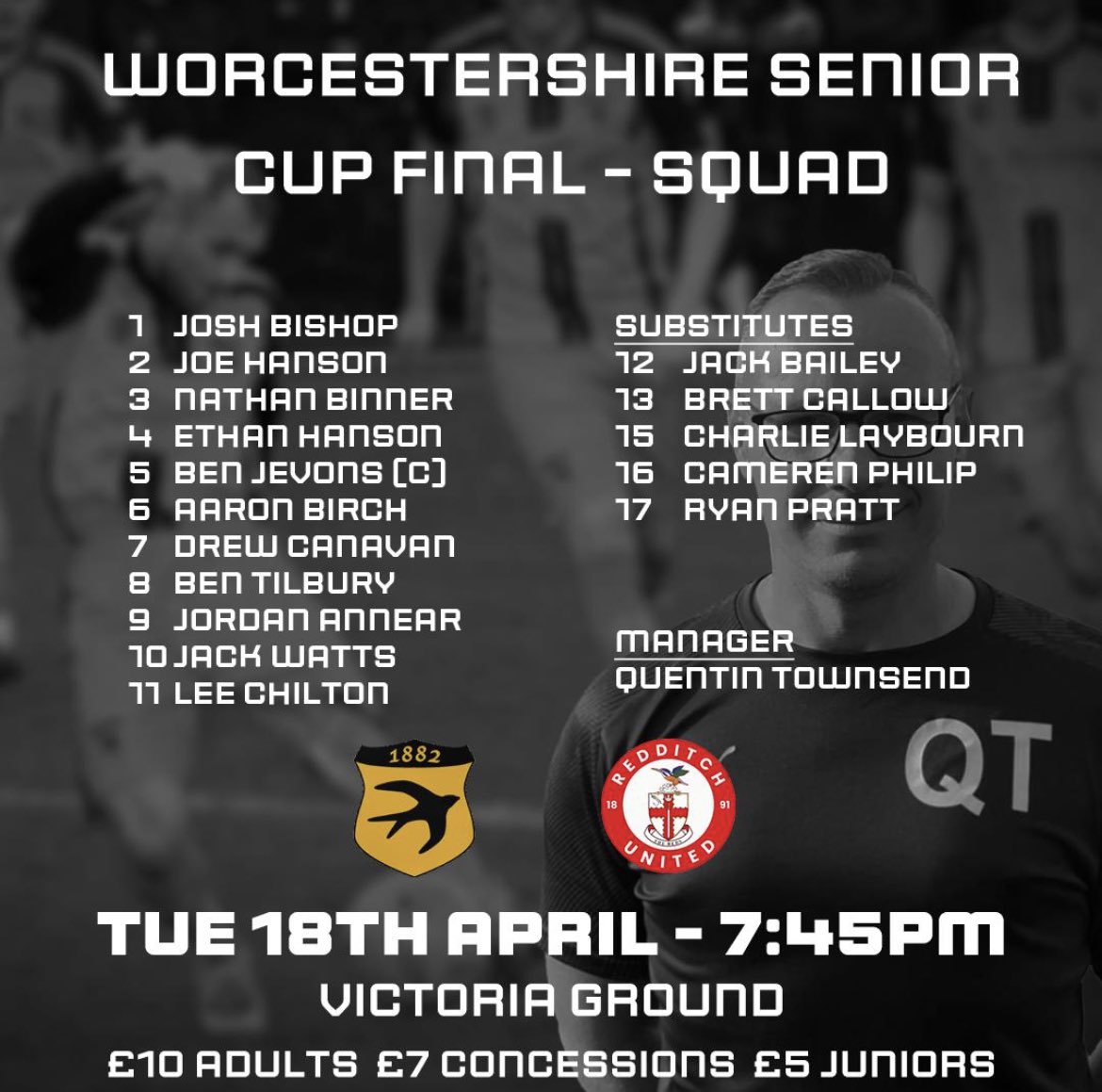 StourportSwifts's tweet photo. 💛🖤Your swifts team this evening 💛🖤 https://t.co/6MVtfSNLYS
