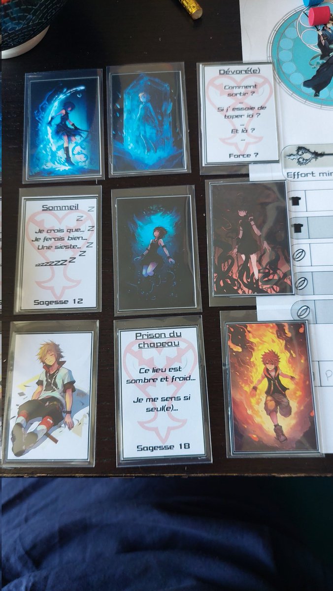FloraCoquelicot's tweet photo. Game upgrade!
Since this is set up in Chi/UX, we have cards for our attacks, as well as for the status changes, a skill tree to spend the AP gained by levelling up, and of course the Moogle shop has a list of what we can buy!

So proud of our DM for crafting all these things ❤️ https://t.co/4UF6R8FD0t