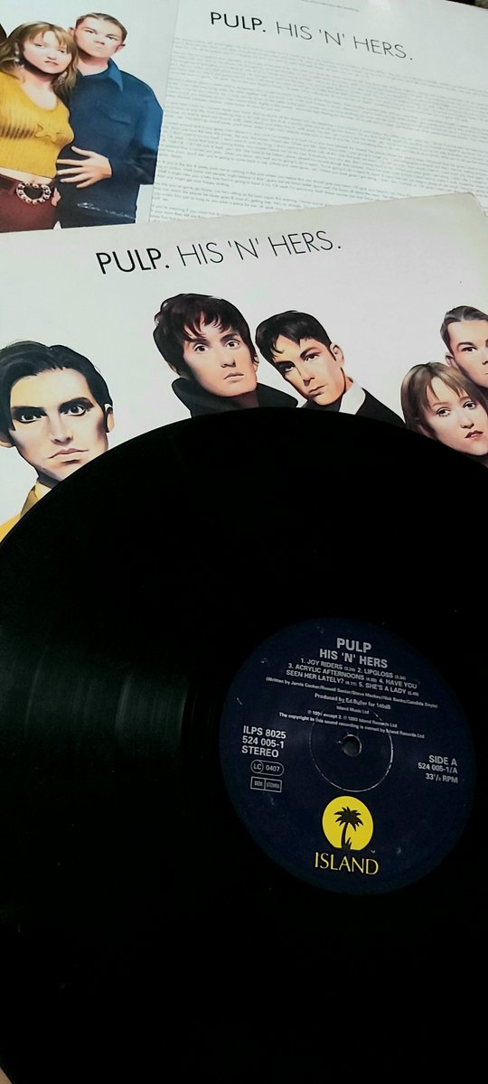 Released this day 1994 - <a href="/welovepulp/">Pulp</a>  His 'N' Hers
Here's my copy that I played at <a href="/BlowUp/">Blow Up</a> at the time. Still in pretty good condition considering, insert and inner sleeve still intact. Do you remember the first time? #pulp #britpop #britpop90s #blowup