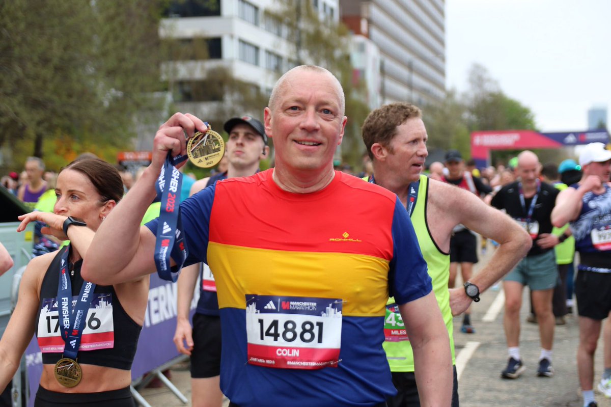 blightey's tweet photo. #manchestermarathon2023 you were absolutely fantastic. Much respect to the organisers, volunteered and enthusiastic supporters along the route. 
3hrs 37mins to beat next year. https://t.co/EP3dL3PY2b
