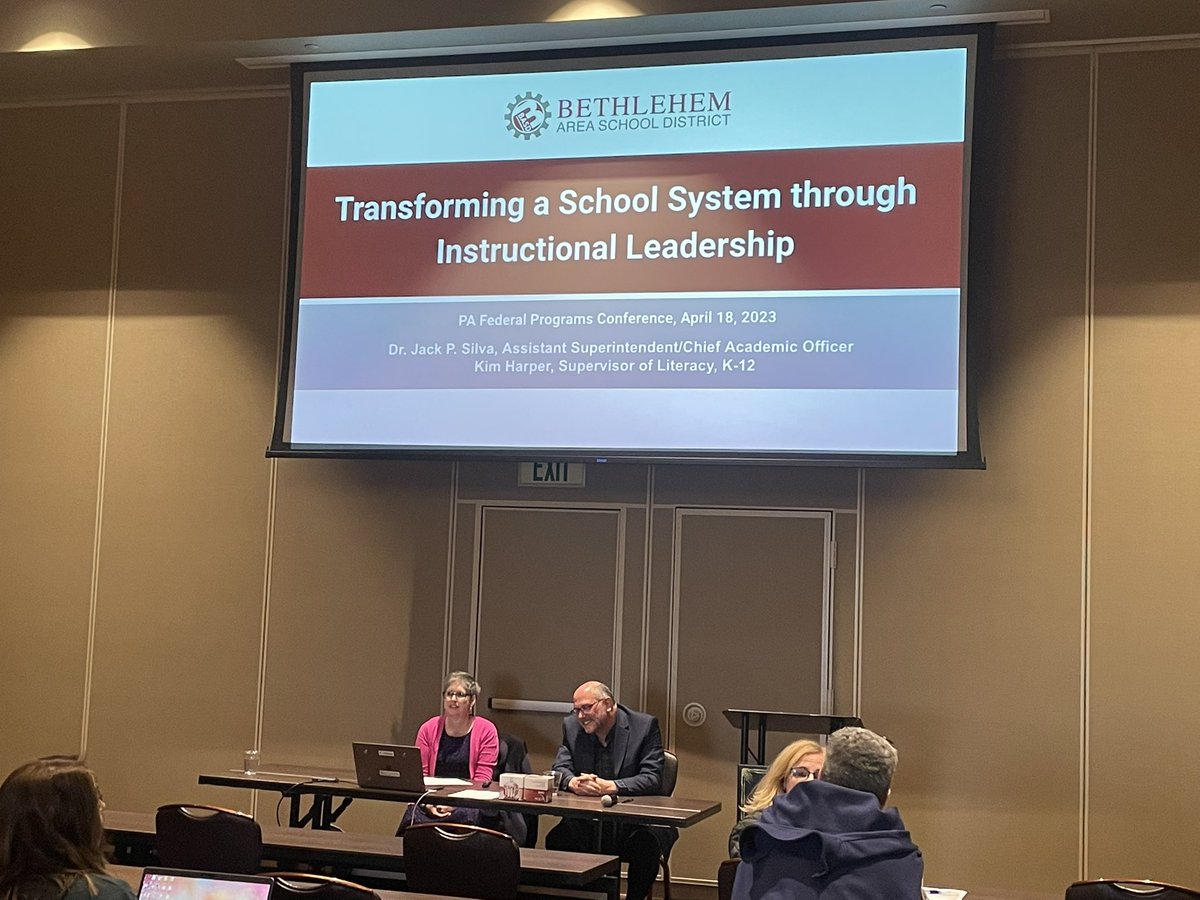 Efontanez3's tweet photo. That is some swag! Look at @BASDLiteracy4Me and @basdjacksilva leading a session that discussed our process! Great job team! @BethlehemAreaSD #PAFPC55 https://t.co/tUHd8R4eF3