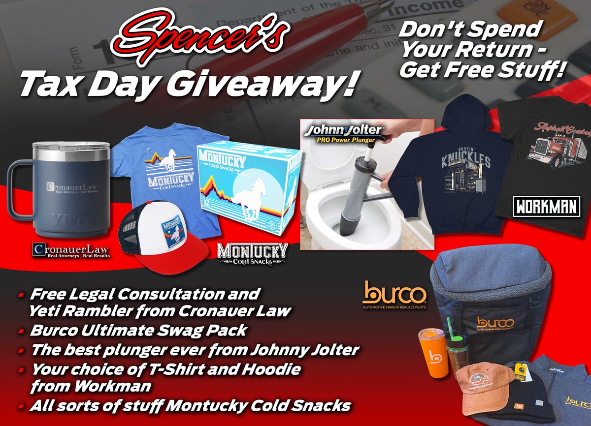 johnnyjolter's tweet photo. TAX DAY GIVEAWAY IS LIVE!!

Enter for your chance to win a FREE @johnnyjolter plunger and other amazing prizes

Running now til April 30th

Enter Below 👇🏽👇🏽👇🏽

https://t.co/p7nmjvGLBJ https://t.co/qLndRbwQhG