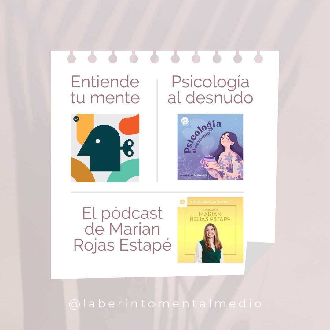 LaberintoMedio's tweet photo. ✅ ¡¡Tenemos la lista de los pódcast sobre psicología y salud mental más conocidos y escuchados!!🧠🤩

💁‍♀️¿Nos recomendáis alguno más? Escríbelo en comentarios!!✍️

#podcast #saludmental #psicología #entiendetumente #psicologiaaldesnudo #marianrojasestapé #psicoflix https://t.co/5e2WkrwpWf