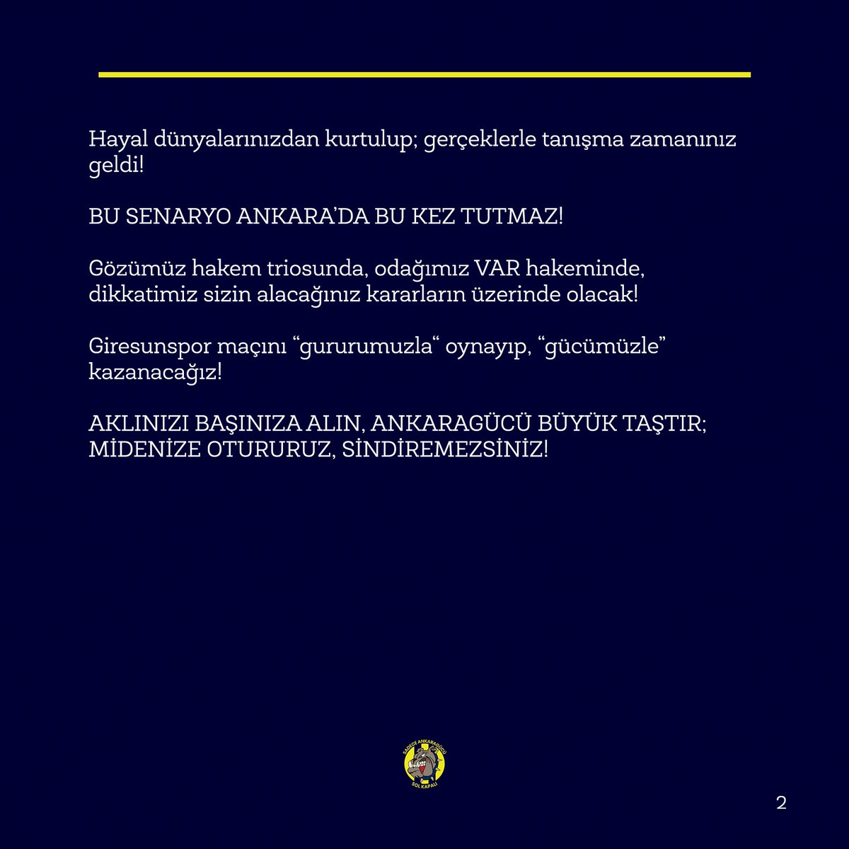 OnlyAnkaragucu's tweet photo. BU SENARYO ANKARA’DA BU KEZ TUTMAZ! https://t.co/PMontSgYAR