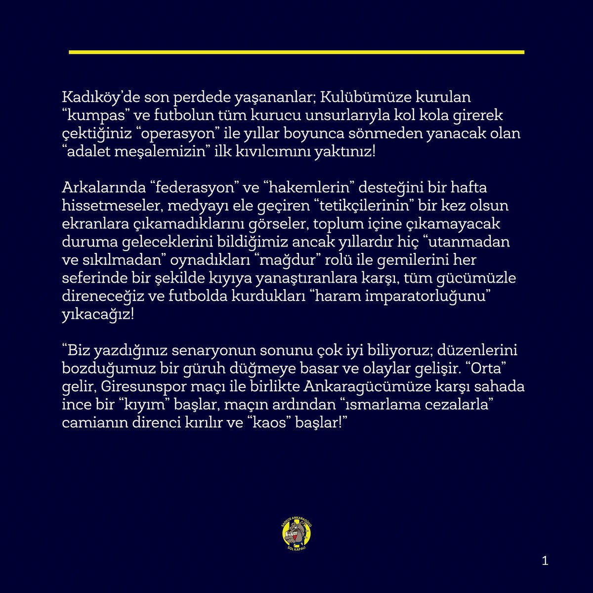 OnlyAnkaragucu's tweet photo. BU SENARYO ANKARA’DA BU KEZ TUTMAZ! https://t.co/PMontSgYAR