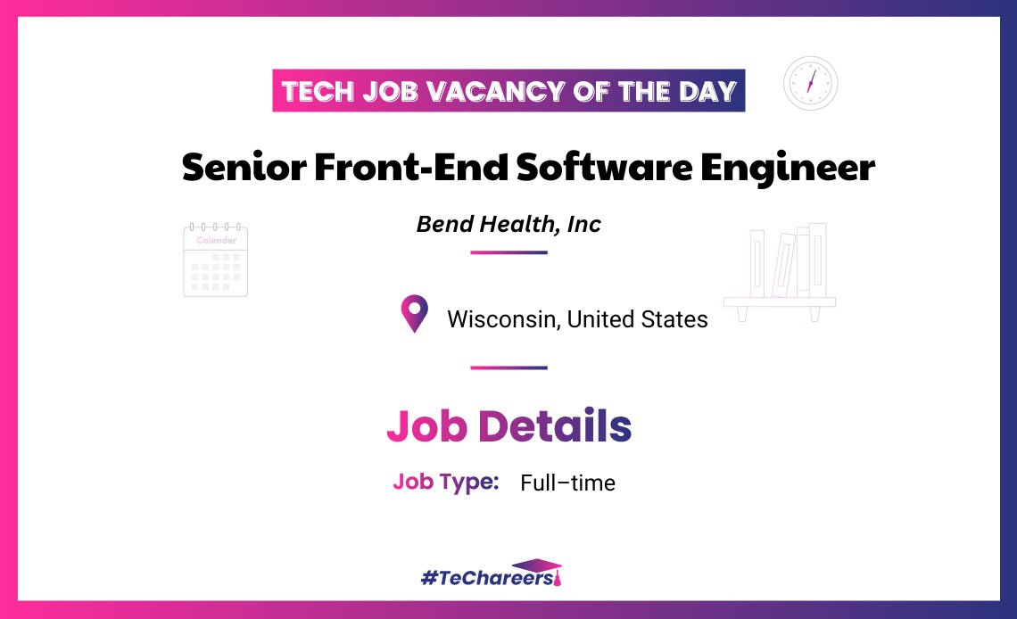 SoftwareUnplug's tweet photo. 📌 #Techjobs Jobs of the day: Senior Front-End Software Engineer
Company: @hellobendhealth 
📌 Read more: https://t.co/YewYaHX6V1

Stay tuned to @SoftwareUnplug  &amp; get notified about the latest tech jobs💡

#techjobs #techjobsusa #tech #jobstech #jobs2023
#softwareUnplugged https://t.co/HS1wCVl4kU