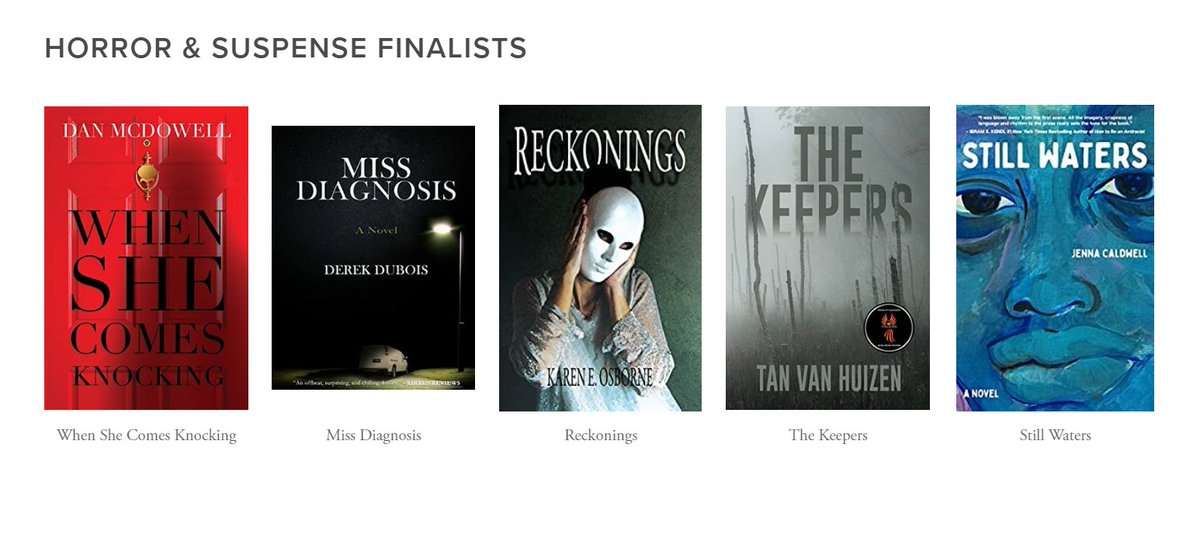 Congratulations to the 2023 Maxy Awards Finalists of the Horror & Suspense category!

#2023MaxyAwards #MaxyAwards #bookawards #horrorbooks #horror #suspense #thrillingsuspense #greatreads #amreading #writing #authors