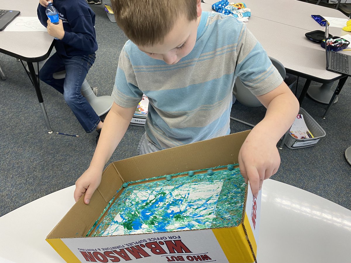 TaboneClassroom's tweet photo. Marble Painting! #barkercsd https://t.co/5B9nsL5xbQ