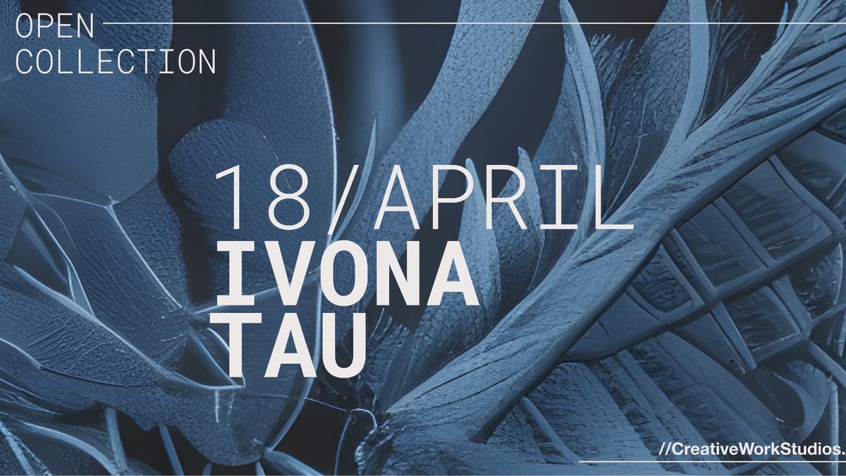 CWSVision's tweet photo. :: OpenCollection. presents
Edition IT011 New Forms
by Ivona Tau | @ivonatau
PreMint NOW LIVE | 0.05 ETH (2hrs)
Mint | 1600 ET | 0.075 ETH (22hrs)
🍃Mint Link:
https://t.co/l4ItrnrvUs
Max 250 Editions | 24 Hours only
#openCollection #editions #digitalart https://t.co/gOHyesUGfs
