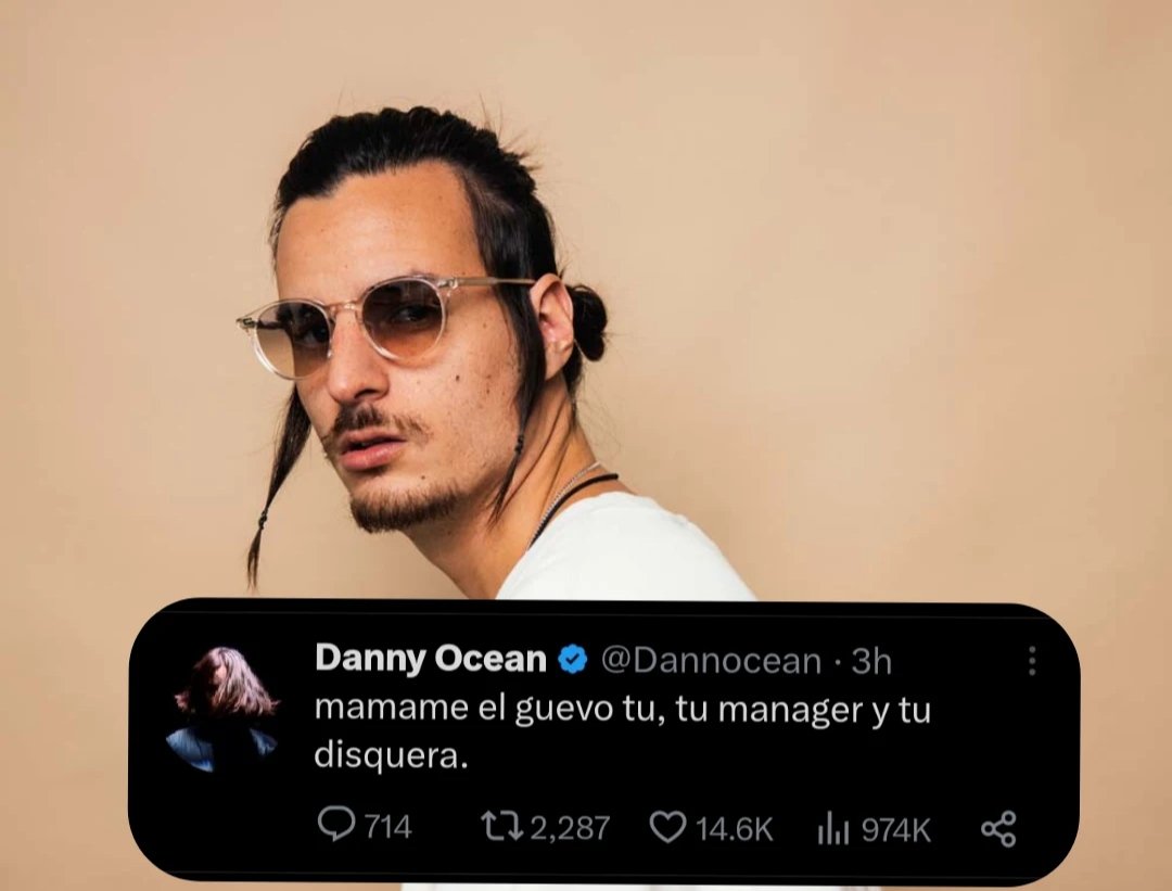 "Danny Ocean" artista venezolano 🇻🇪

Es tendencia por su último tweet