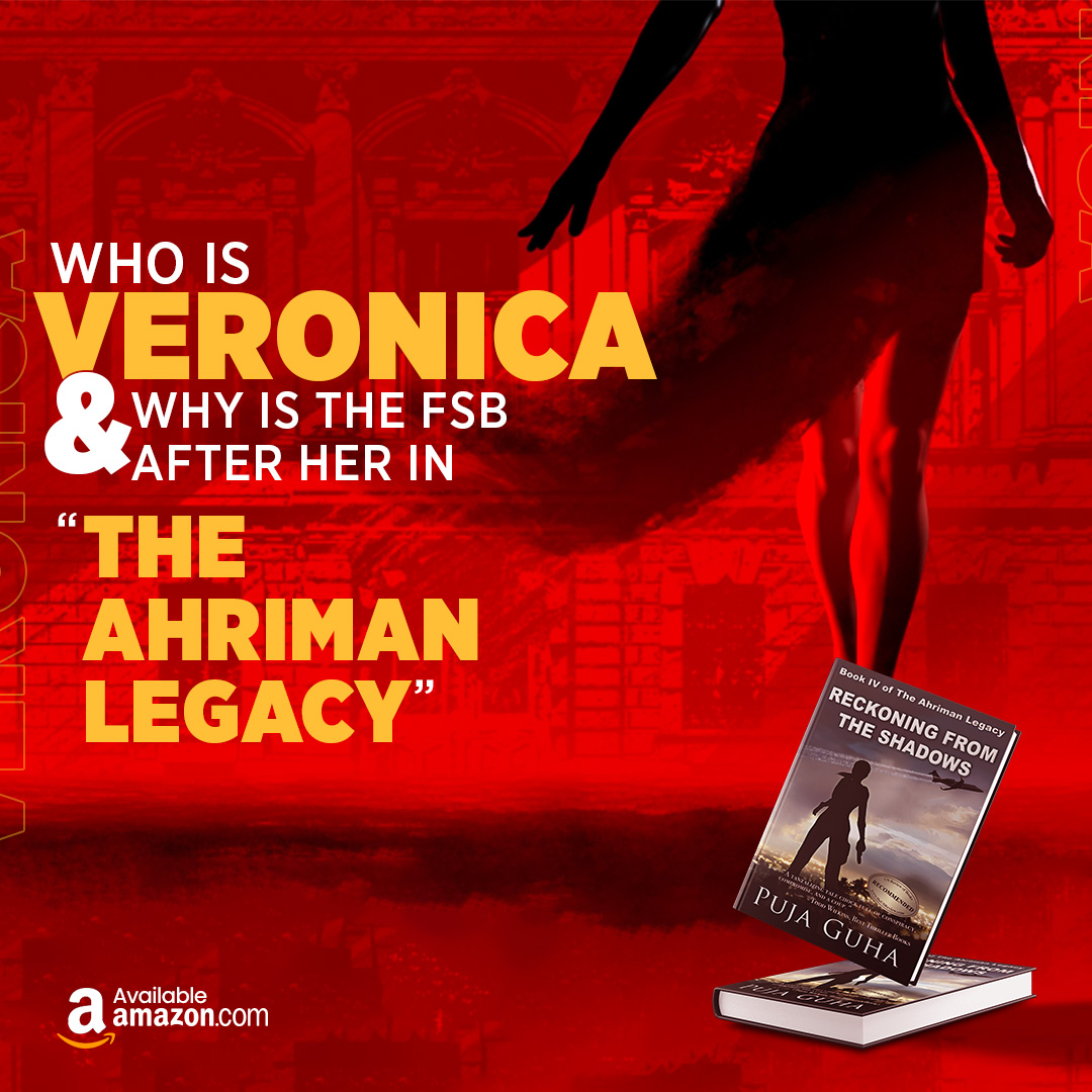 In this page-turner, Veronica finds herself in the crosshairs of the FSB, but why? Don't wait to get your hands on "RECKONING FROM THE SHADOWS"! Purchase your copy today and join Veronica on her adventure. 
Buy Today: amazon.com/dp/0990593096