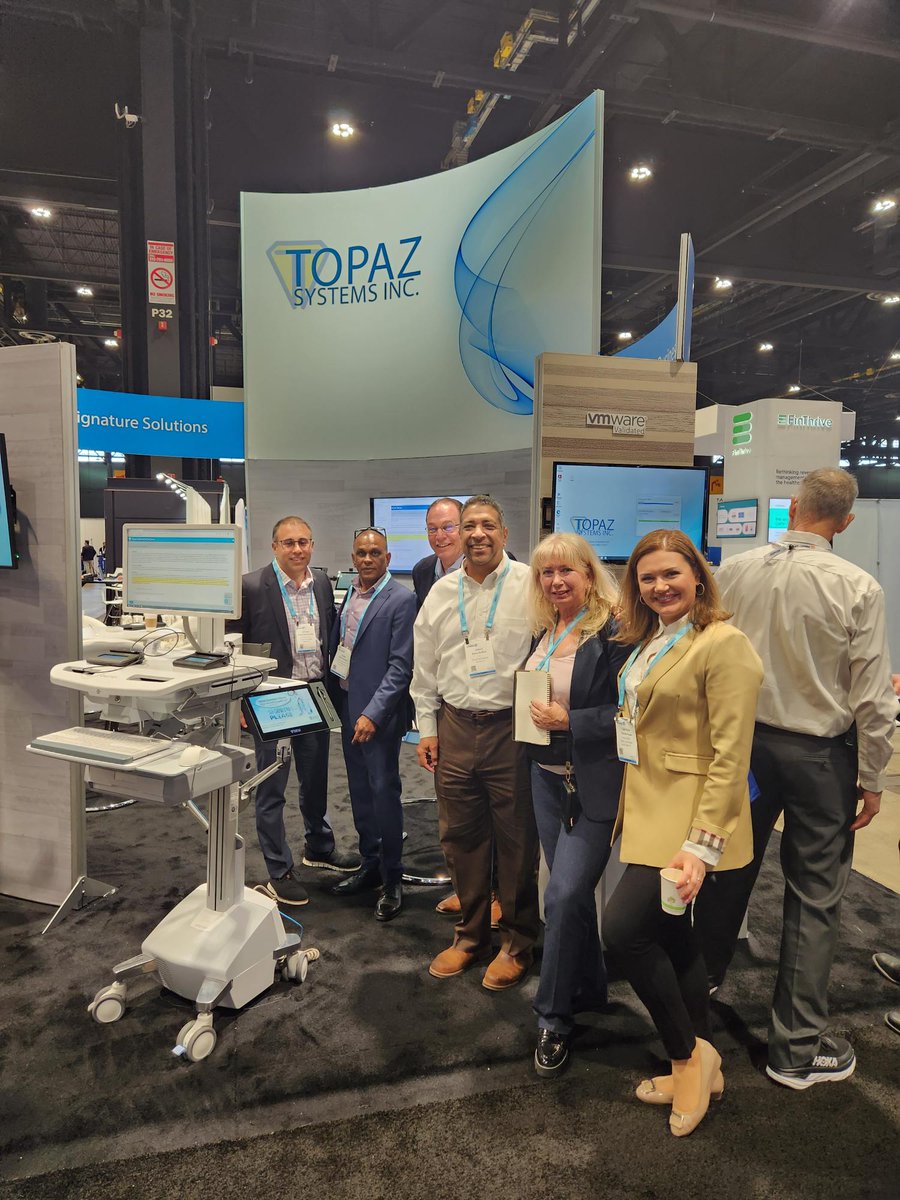 DeriveTech's tweet photo. 📷 Snapshots from a successful start to #HIMSS23! Over the past two days, our team met with representatives from @CodeCorp, GCX, @Dell Technologies, and @topazsystems, and we're excited about the potential for future collaborations.🤝
#DeriveTech #healthcareIT #ITsupport https://t.co/IzHlm33sqT