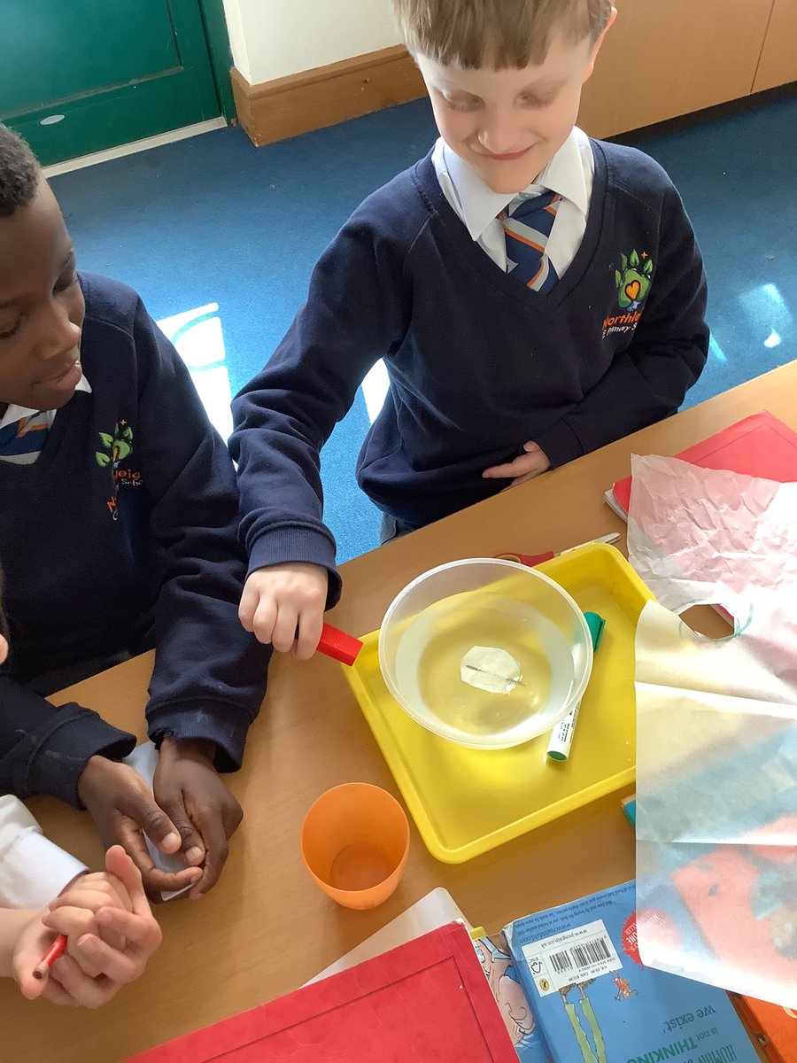 NPS3DJ's tweet photo. This afternoon in science we had a fab time creating magnetic compasses with sewing needles, water and baking paper! We even managed to find some magnetic treasure hidden in the playground using our compasses! 🔎 🧲 #NPS #NPS3H #NPSScience https://t.co/ttPeOdpbsh
