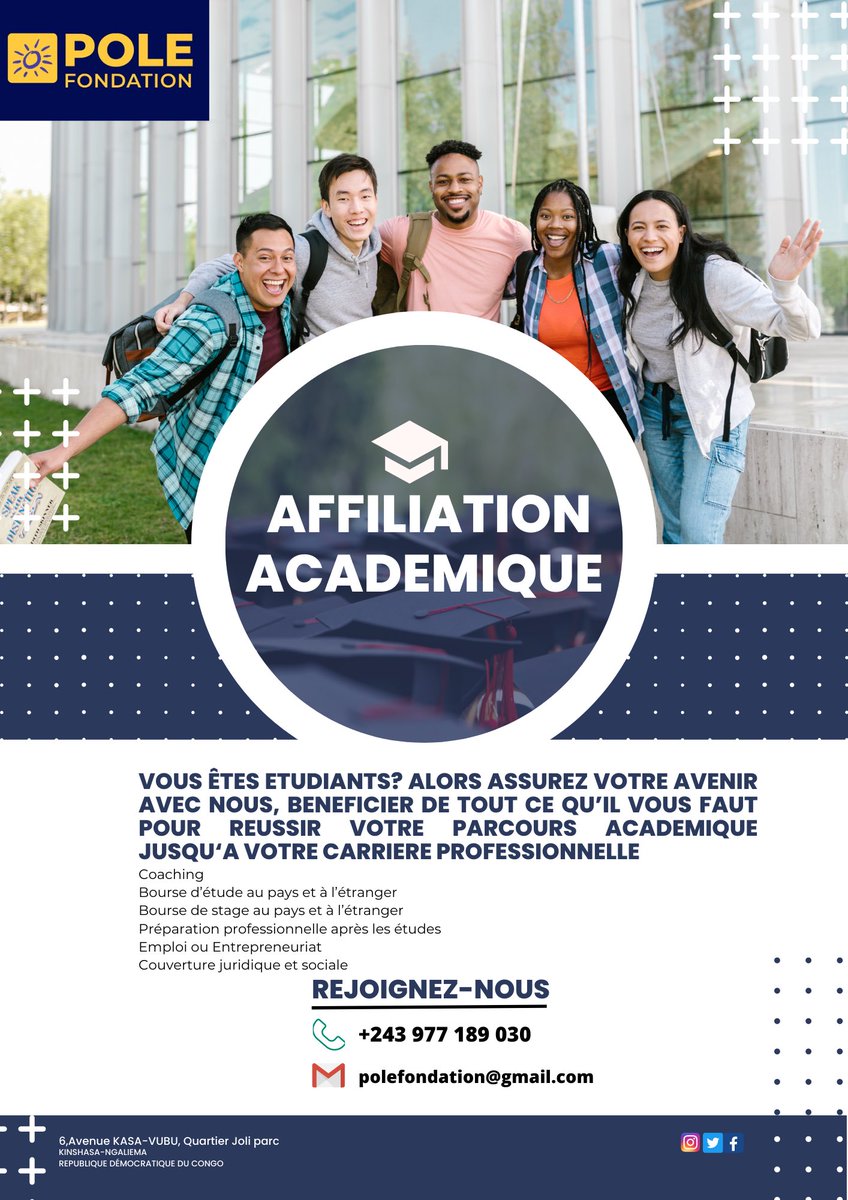 PoleFondation's tweet photo. Préparer son devenir c’est maintenant, réussir sa vie commence par ici https://t.co/gsg9CNExaj