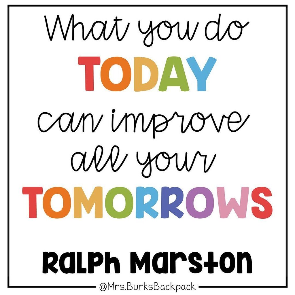BurksBackpack's tweet photo. Every day is a chance to create a better tomorrow! 🌅 What are you doing today that your future self will thank you for?

- - - - - - -
#motivation #bettertomorrow #seizetheday #carpediem #inspiration #beproactive #teacherquote #teachin… https://t.co/jAcuoKf15b https://t.co/0keqbst8tr