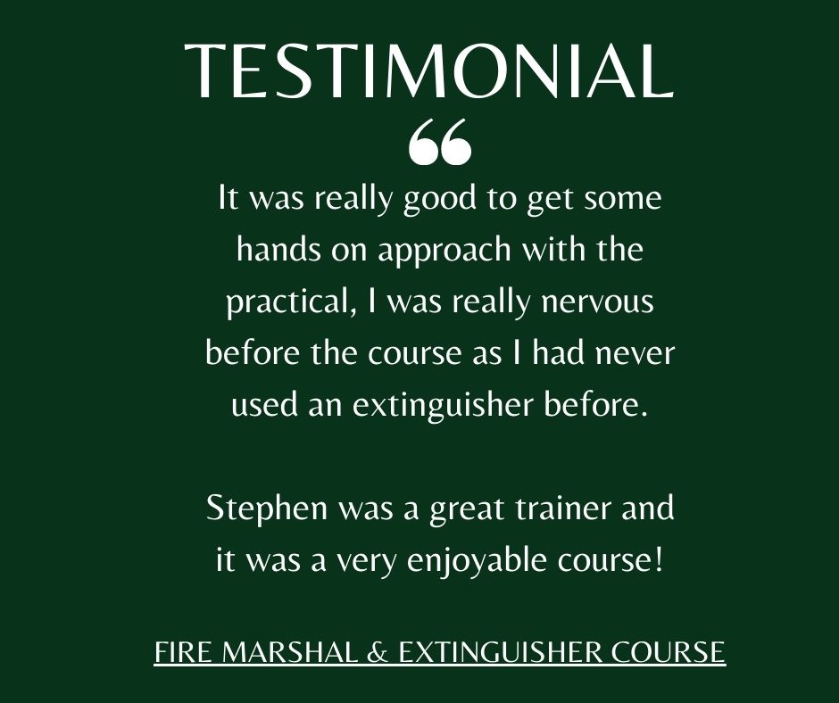 ERtrainingUK's tweet photo. A testimonial from our recent Fire Marshal &amp; Extinguisher course here at Canberra House!

To book on our open courses visit our website https://t.co/df1OXR8Mjt

#firstaid #firesafety #firstaidtraining #doncaster https://t.co/vjPuk4bnR7