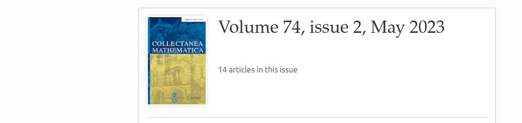 CMathematica's tweet image. #SecondIssue #2023 #CollectaneaMathematica