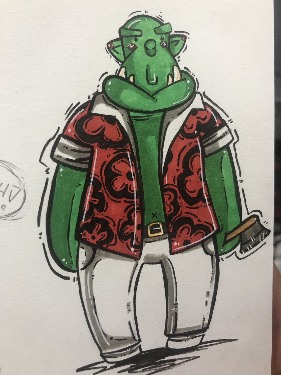 NotGarrosh69's tweet photo. Meet my new Character Uru. He is from my newest short story “Pillage Village” https://t.co/GI9NcjyDzL