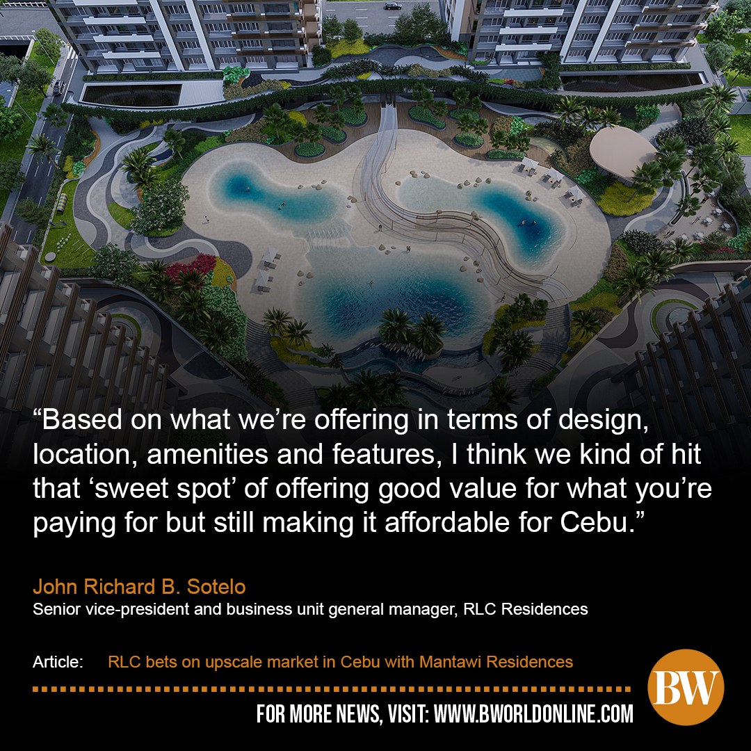 bworldph's tweet photo. RLC Residences on Friday launched Mantawi Residences, its first premium residential condominium project here, as it bets on the growing appetite for upscale developments in Cebu province. https://t.co/dEY4mJXSYv https://t.co/7ZKd9nMT97