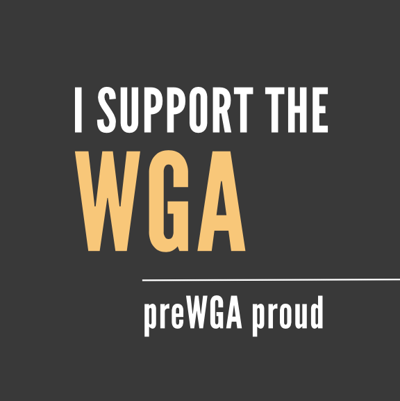 KariBarlas's tweet photo. Hey, preWGA writers! Wondering how you can support the WGA? Spread the word—and image. Thank you, @johnaugust 
#PreWGA #WGAStrong https://t.co/UNWOD1Uh8w