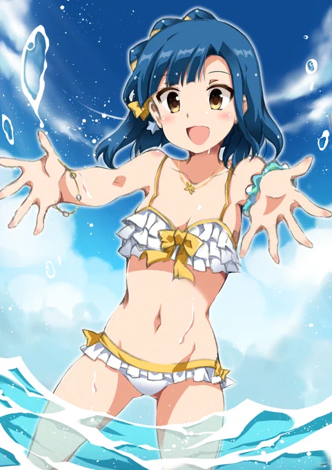 #再掲したらフォロワーが増えるらしい 水着の百合子さんを… 