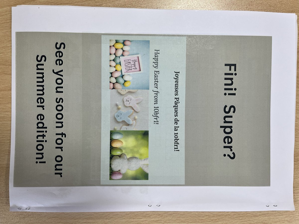 HHLanguages's tweet image. A warm welcome back to students after the half term! 

Recap of some lovely work our 10B French group created at the end of last term. This is the second edition of the French Magazine! Incroyable! 🇫🇷