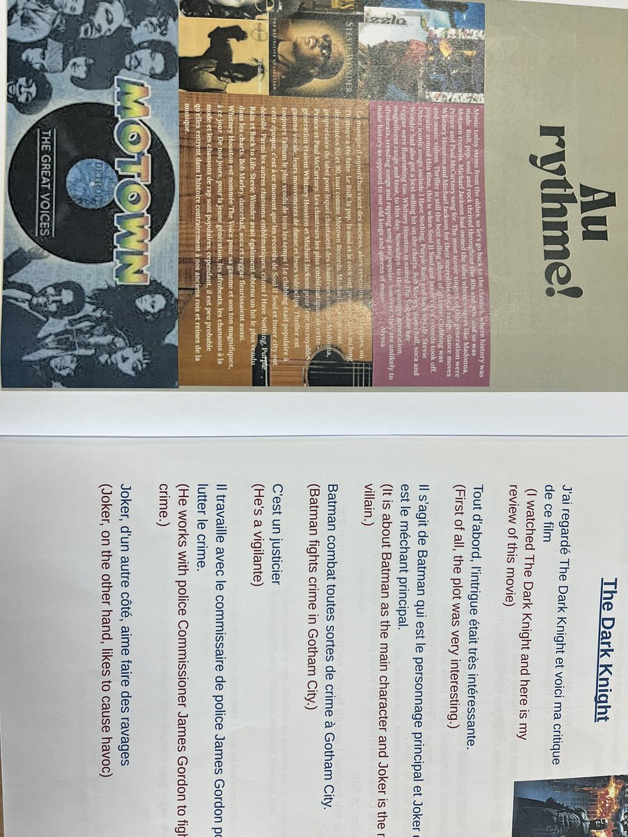 HHLanguages's tweet image. A warm welcome back to students after the half term! 

Recap of some lovely work our 10B French group created at the end of last term. This is the second edition of the French Magazine! Incroyable! 🇫🇷