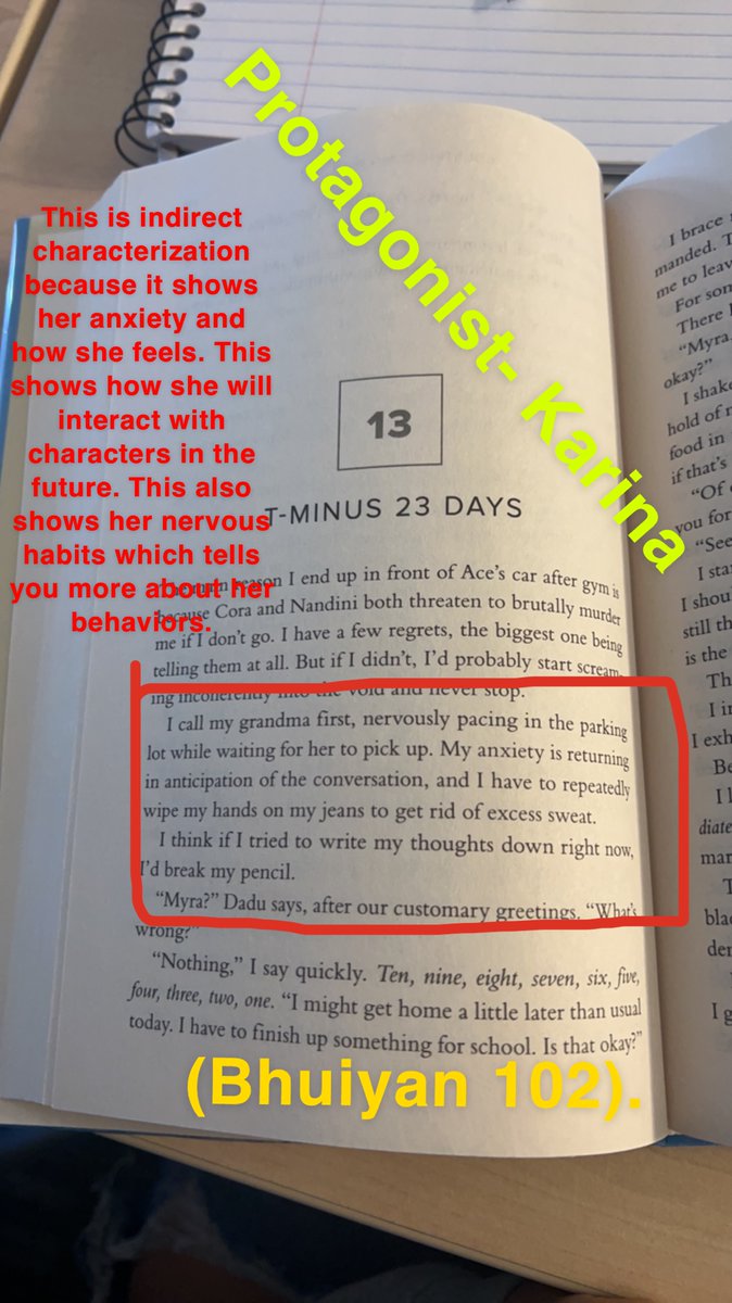 cathy_srock's tweet image. English 11 is working in their independent fiction unit right now, reviewing literary elements &amp;amp; analyzing their choice novel for them. After talking about characterization, #SrockELA created #booksnaps for their protagonist. #AlwaysLakeOrion @LkOrionHS