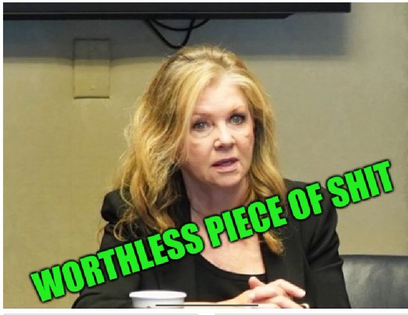 ChicagoWindy62's tweet photo. @MarshaBlackburn Marsha thinks she's somebody very important in Congress as she can call on different investigation as she wishes take your seat #CrookOfTennessee
#GarbageOfTennessee
#GarbageOfAmerica https://t.co/JmwJBFBIRd