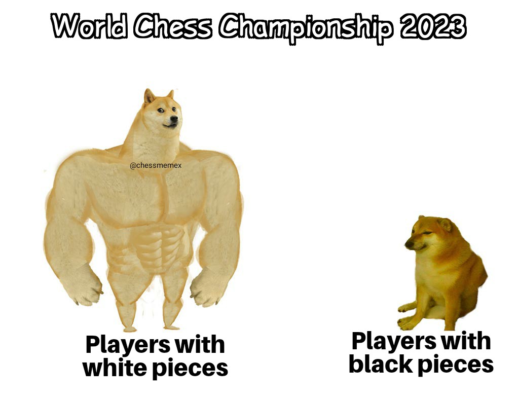 White pieces supremacy!
#chess #WorldChessChampionship #DingNepo #chesspunks #Memes #chessmemes #NepoDing #c24live #fide