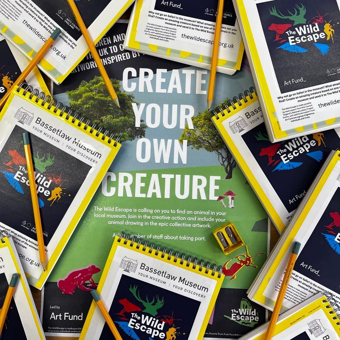 Visit on Earth Day 2023, Saturday 22nd April and search for creatures! Grab a sketch book and create an amazing artwork based on an animal then add it to an epic collective artwork as part of the Wild Escape!
#TheWildEscape <a href="/artfund/">Art Fund</a> 
@ace_nationa
#EarthDay 
#EarthDay2023