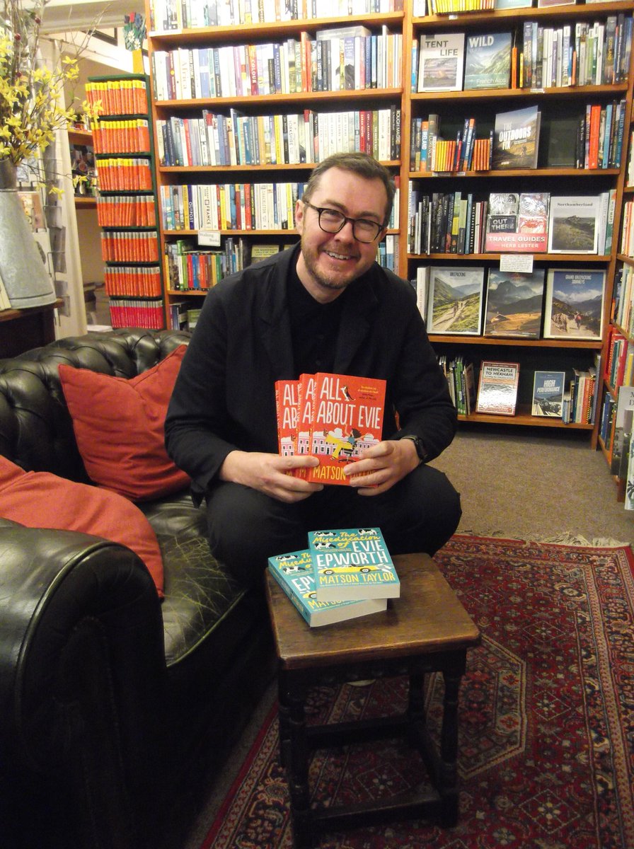 Cogito Books (@cogitobooks) on Twitter photo Lovely to have a bookshop visit from <a href="/matson_taylor_/">matson_taylor_</a> last week, signing copies of his follow up to 'The Miseducation of Evie Epworth'; this time he's ushering in the 1970s with 'All About Evie', and it's brimful of warmth, charm, humour and insight. Lovely to have a bookshop visit from <a href="/matson_taylor_/">matson_taylor_</a> last week, signing copies of his follow up to 'The Miseducation of Evie Epworth'; this time he's ushering in the 1970s with 'All About Evie', and it's brimful of warmth, charm, humour and insight.