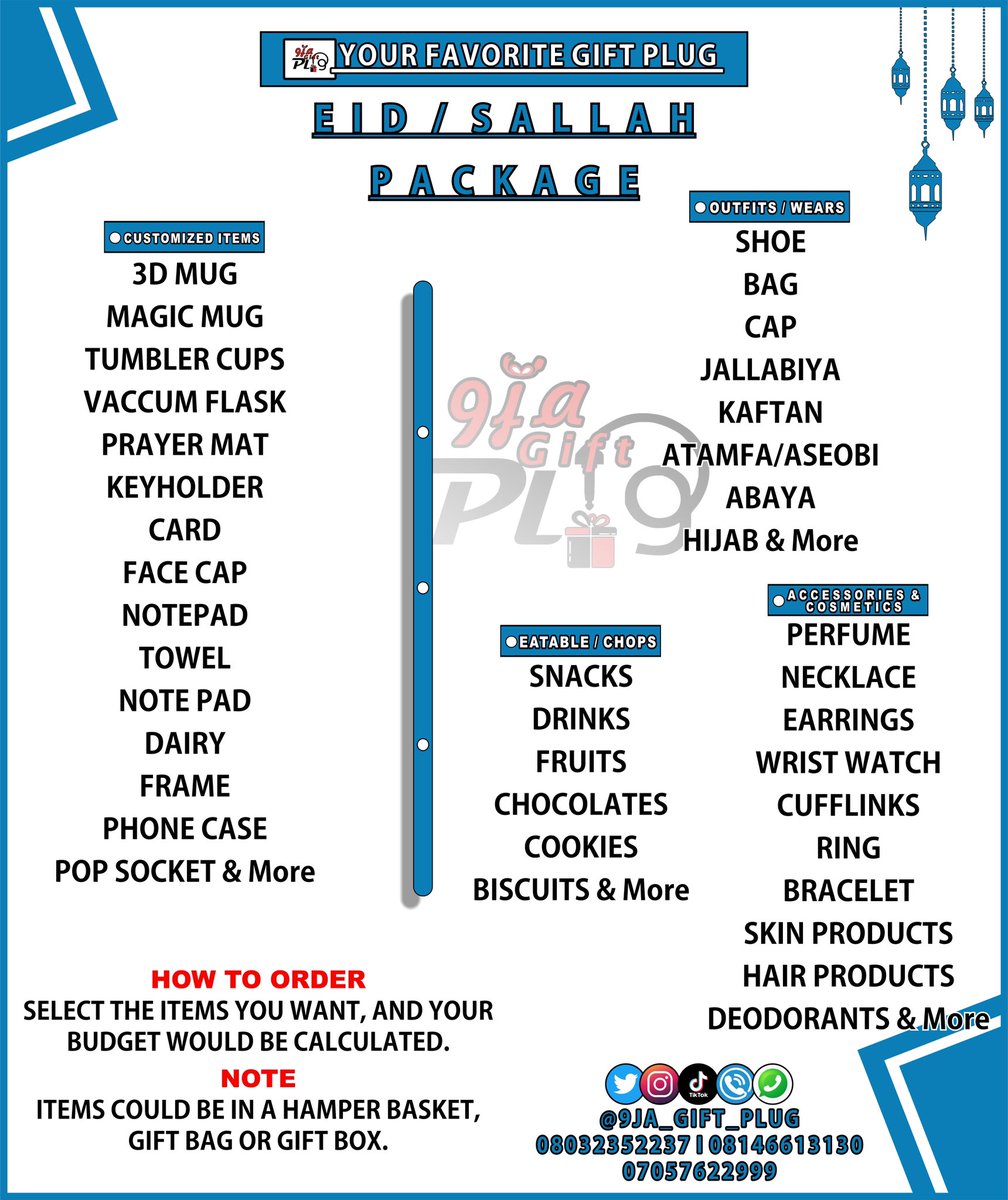 ed_prints_ng's tweet photo. Our EID Menu List Is Out 🤩
Pls Retweet & Patronize Me🥹🙏🏻
#9jagiftplug #giftshop #giftforher🎁 #giftideas #eidgiftshop #pricelist #eidpackages #forhim😍 #forher😍 https://t.co/qkKbRSAx2Y