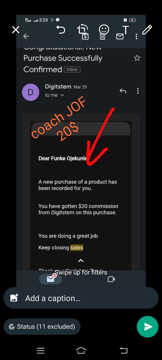 coachJOF1's tweet photo. Guyysssssssss💃💃💃💃♥♥♥♥♥♥♥♥♥♥♥
See who just made her first sale on Digistem😄😍🤗

So much money online, just with my smartphone 📳
I couldn't believe my eyes😁

Thank you @Coach_Joshua1 @digitstem https://t.co/PRk8GEhueG