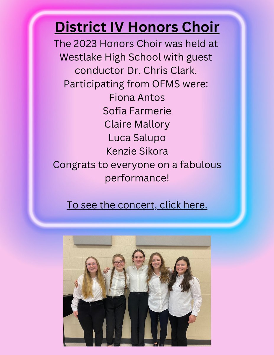 Mrs. Acosta OFMSchoir tweet media