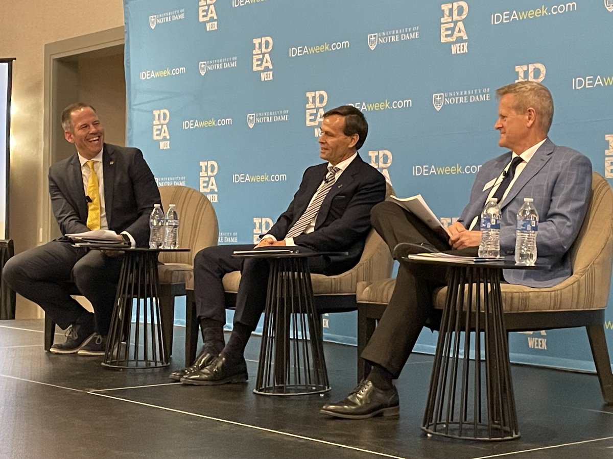 Conexus_IN's tweet photo. Emerging Industry 4.0 technologies, innovation in manufacturing and how supporting regional manufacturing ecosystems is key for innovation in the space–just some of the key topics discussed during yesterday’s #IDEAweek Industry Innovation Forum at the University of Notre Dame. https://t.co/4iYO1yfJYK