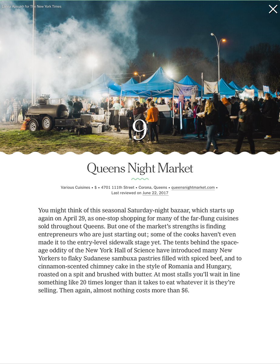 TwisterCake's tweet photo. @QnsNightMarket it’s officially opened for Season 8th!!! 
Thank you @nytimes @lannacore  #queensnightmarket #NYT #NewYorkTimes #twistercake https://t.co/JnYXshwSwO