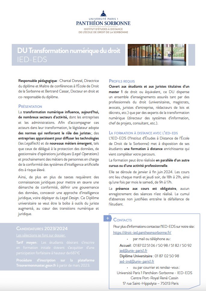 Institut d'études à distance - IED-EDS tweet media